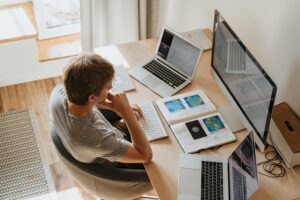 student reviewing test with parent – turning a low grade into a learning opportunity